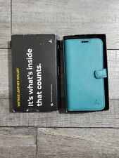 Capa carteira Snakehive somente para iPhone 13, couro genuíno, azul-petróleo comprar usado  Enviando para Brazil