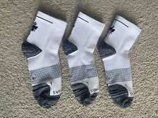 3 pares de calcetines para correr Bombas de cuarto talla L blancos, usado segunda mano  Embacar hacia Argentina