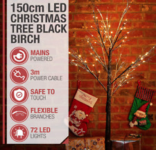 Black Birch Twig Christmas Tree With Warm White Lights Pre-Lit Grade B Used for sale  MANCHESTER