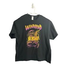 Camiseta gráfica Windhand Doom banda de metal tamanho 2XL caveira rocha gótica fogo preto comprar usado  Enviando para Brazil