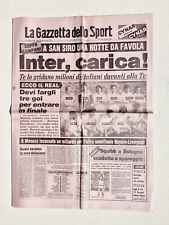 GAZZETTA DELLO SPORT 22 APRILE 1981 INTER - REAL MADRID- BAYERN MONACO-LIVERPOOL usato  Italia