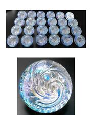 24 Czech Crystal Glass Buttons #B376 - 14 mm - 1/2" - DIAMOND-SHINING!! for sale  Shipping to South Africa