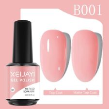 XEIJAYI 15ml Pink UV Color Gel Nail Polish Soak off UV/LED Nail Gel Polish B001 for sale  Shipping to South Africa