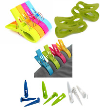 Beach Towel Pegs Clips 4 or 6 Pack Laundry Sunbed Lounger Clothes Pegs Utility for sale  Shipping to South Africa