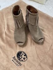 brown boots suede peeps for sale  Jacksonville