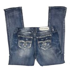 Rock Revival para mujer 30 (36" X 31") Adaliz Easy Jeans Rectos envejecido Usado En Excelente Condición segunda mano  Embacar hacia Spain