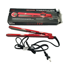 Hot & Hotter Titanium Flat Iron Hair Straightener 1" Extra Long Plates Infrared for sale  Shipping to South Africa