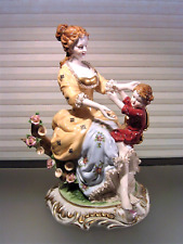 Used, Vintage Dresden Style Porcelain Figurine Group  12" x 7.5" for sale  Shipping to Canada
