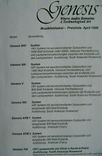 Genesis preisliste 1998 gebraucht kaufen  Suchsdorf, Ottendorf, Quarnbek