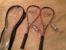 Dunlop Hyper Lite TI 4.0 Squash Racket 500cm 18-20lb Allot 195g 14x19" set of 2 for sale  Shipping to South Africa