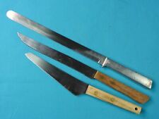 Set of 3 Vintage Old Chefs Kitchen Carving Japan Vernco Knife  for sale  Shipping to South Africa