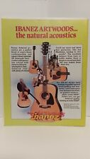 IBANEZ ARTWOOD ACOUSTIC GUITARS  1982 - PRINT AD.  11X8.5    h5 for sale  Shipping to South Africa