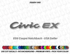 Civic EX Rear Hatch Trunk Emblem Decal for 92-95 Civic EF EG EK Sticker USDM for sale  Shipping to South Africa