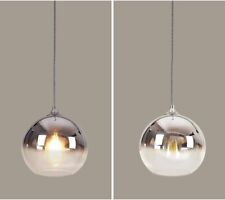 Glass Globe Hanging Lamp 30cm Chrome HJXDTECH, used for sale  Shipping to South Africa