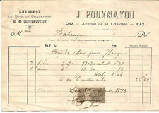 Dax invoice 1893.pouymayou d'occasion  Expédié en Belgium