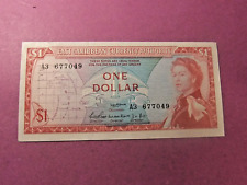 Billete de 1 dólar vintage del Caribe Oriental - EF40 - REINA ISABEL II segunda mano  Embacar hacia Argentina