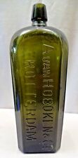 Botella de ginebra vintage verde oliva Avan Hoboken & Co Rotterdam 11" de alto raro #1 segunda mano  Embacar hacia Argentina