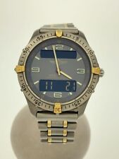 Usado, Relógio masculino Breitling F65062 aeroespacial ouro 18K titânio quartzo data alarme Japão comprar usado  Enviando para Brazil
