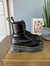 Dr Martens Jadon smooth Black leather platform boots UK 3 EU 36 US L 5 quad myynnissä  Leverans till Finland