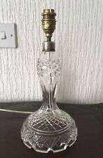 vintage crystal glass table lamp for sale  STIRLING