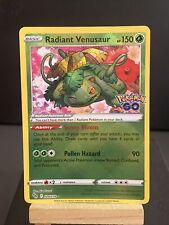 Tarjeta de Pokémon Radiant Venusaur 004/078 Pokemon GO Ultra Rara Casi Como Nueva segunda mano  Embacar hacia Mexico
