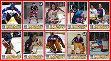 Tarjetas de arte de hockey de los New York Rangers HECHAS A MEDIDA ACEO como 1977-78 34 diferentes U-ELIGE segunda mano  Embacar hacia Argentina