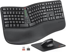 MEETION Ergonomic Wireless Keyboard and Mouse, Ergo Keyboard with Vertical Mouse for sale  Shipping to South Africa