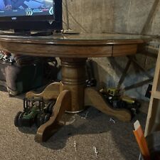 red stain wood table round for sale  Oconee