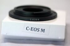 Cinema C Mount Lens to Canon EOS M EF-M Mirrorless Camera Adapter Ring M M5 M50 for sale  Shipping to South Africa