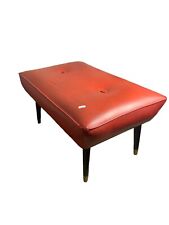 Vintagel red footstool for sale  BUDE
