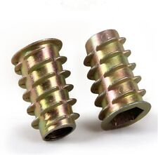 THREADED WOOD INSERT NUTS M4 M5 M6 M8 M10 HEX DRIVE SCREW FIXINGS TYPE D for sale  Shipping to South Africa