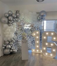 Silver sequin wall for sale  LONDON