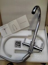 New Funime Kitchen Tap, ELEGANT Dual Lever Mixer FAUCET Chrome Swivel UK for sale  Shipping to South Africa