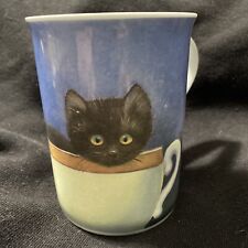 Caneca Cha Cult Vintage Chá Café Gato Preto 1993 Gatinhos Fofos Chai Vintage Anos 90, usado comprar usado  Enviando para Brazil