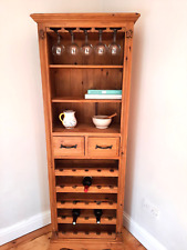 Vintage Solid Pine Dresser Cabinet Wine Rack for sale  Shipping to South Africa