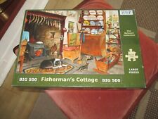 JIGSAW PUZZLE HOUSE OF PUZZLES FISHERMAN'S COTTAGE 500 BIG LARGE PIECES COMPLETE for sale  Shipping to South Africa