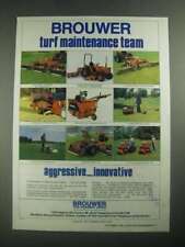 Used, 1987 Brouwer Ad - Mowers, Seeder/Overseeder, Sod Cutter, Greensmower for sale  Shipping to South Africa