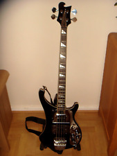 Retrovibe Renegade Black Electric Bass Guitar & Strap for sale  Shipping to South Africa