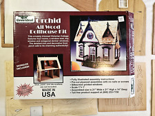 Greenleaf Orchid  All Wood Doll House Craft Model Pre owned for sale  Shipping to South Africa