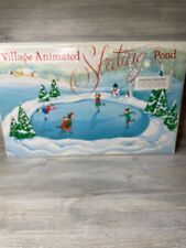 Vintage Dept 56 Village Animated Ice Skating Pond Christmas Works Origina #52299 comprar usado  Enviando para Brazil