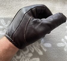 Dark brown leather for sale  LONDON