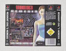 Resident Evil 3 Nemesis PlayStation PAL PS1 ORIGINAL Caixa de Inlay Traseira Arte APENAS GC, usado comprar usado  Enviando para Brazil
