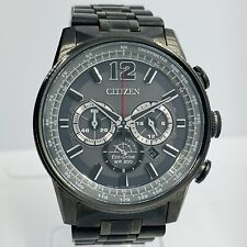 Relógio Citizen masculino Eco-Drive Nighthawk cinza cronógrafo 20ATM 42mm CA4377-53H, usado comprar usado  Enviando para Brazil