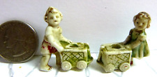 Bonecas vintage miniatura bisque congeladas bonecas empurrando carrinhos brinquedos para casa de bonecas comprar usado  Enviando para Brazil