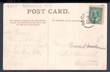 Usado, Anillo dividido de Ontario - condado de Carp-Carleton - en uso 1904-1910 postal segunda mano  Embacar hacia Argentina