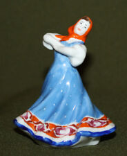 Vintage Russian Dulevo porcelain woman folk dancer figurine for sale  Shipping to South Africa