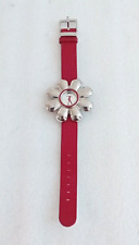 Reloj de pulsera Moschino I Love Flowers con correa roja vintage segunda mano  Embacar hacia Mexico