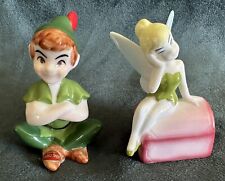 Estatuillas exclusivas de Tinker Bell y Peter Pan de China de Hueso de Tokio Disneyland COMO NUEVAS segunda mano  Embacar hacia Argentina