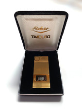 Reloj encendedor de cuarzo vintage Fisher Crown Time-L80 caja original segunda mano  Embacar hacia Argentina