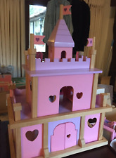 Wooden pink castle for sale  CHIPPENHAM